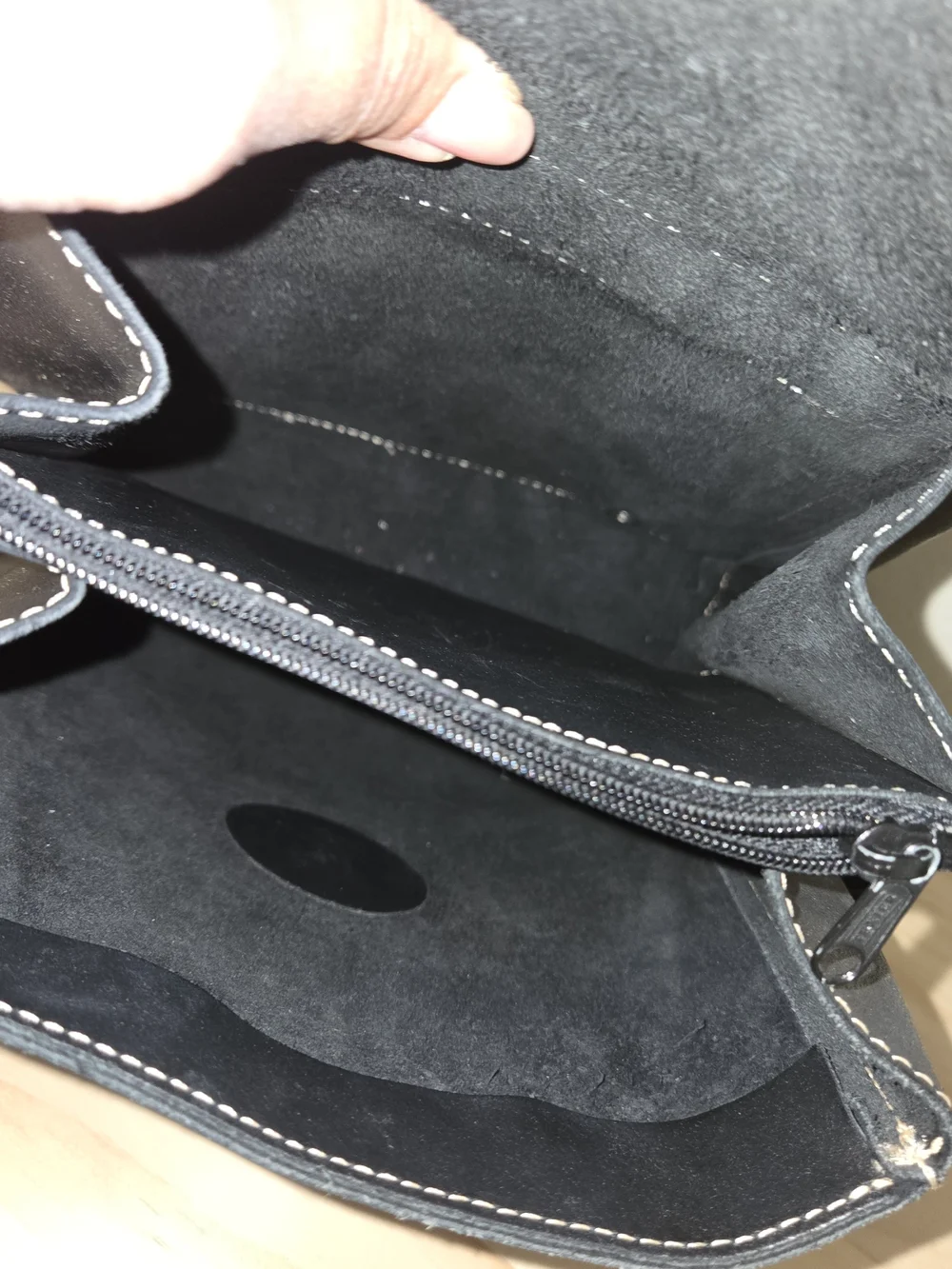 Unisex Black Leather Backpack with Buckle Strap